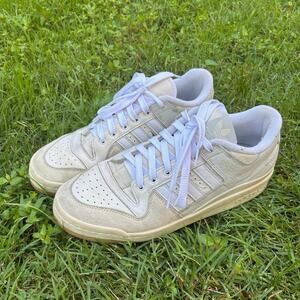 Men’s Adidas Forum 84 Low Adv White and Cream Shoes sz 11.5